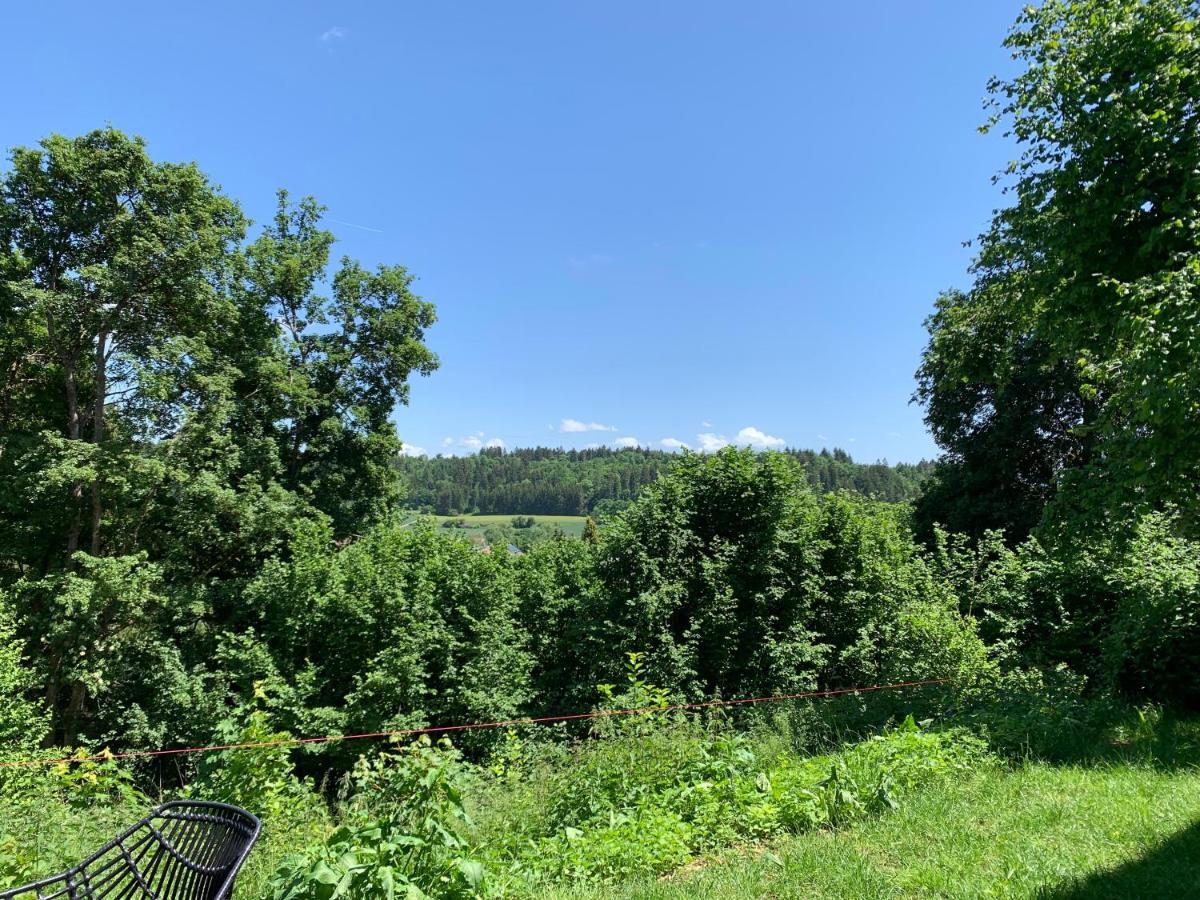 Moderne Wohnung im Grünen mit privatem Garten Donaueschingen Exterior foto